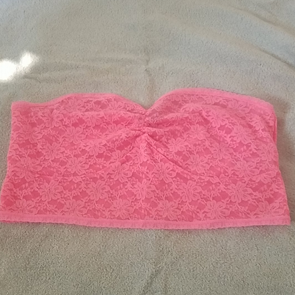 Hot Pink Bandeau Bra